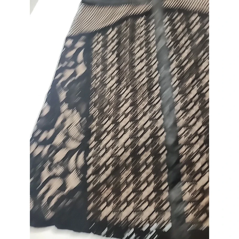 Mossimo Black Lace Dress With Beige Under Slip Size Large